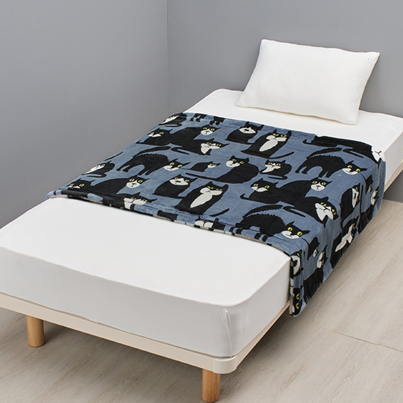 フィンレイソン ハーフケット(（ハーフ）140×100cm ネイビー): 毛布