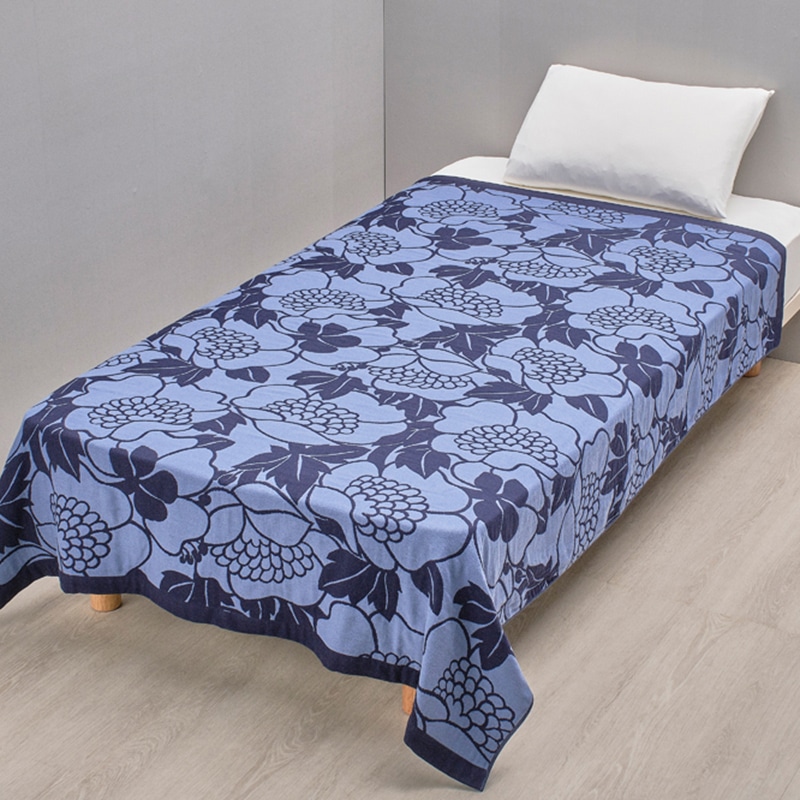 フィンレイソン ガーゼケット(（シングル）約140×190cm ネイビー