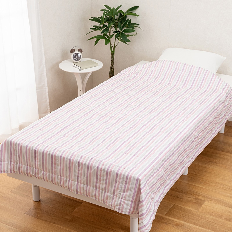 SEVENDAYS 洗える合繊肌掛けふとん（綿ガーゼ）(（シングル）140×190cm