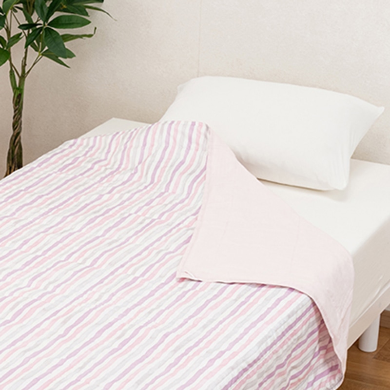 SEVENDAYS 洗える合繊肌掛けふとん（綿ガーゼ）(（シングル）140×190cm