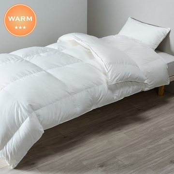 スリーピュア 羽毛掛けふとん（ツインダウン） （ダブルロング）190