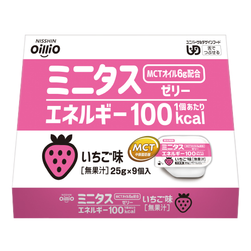 ミニタス エネルギーゼリー いちご味｜ 日清オイリオ オンラインショップ