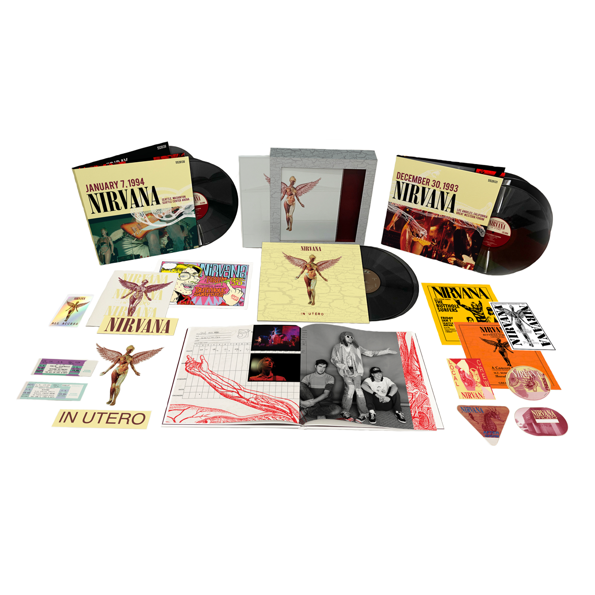 In Utero 30th Anniversary 8LP Super Deluxe – Nirvana Official Store