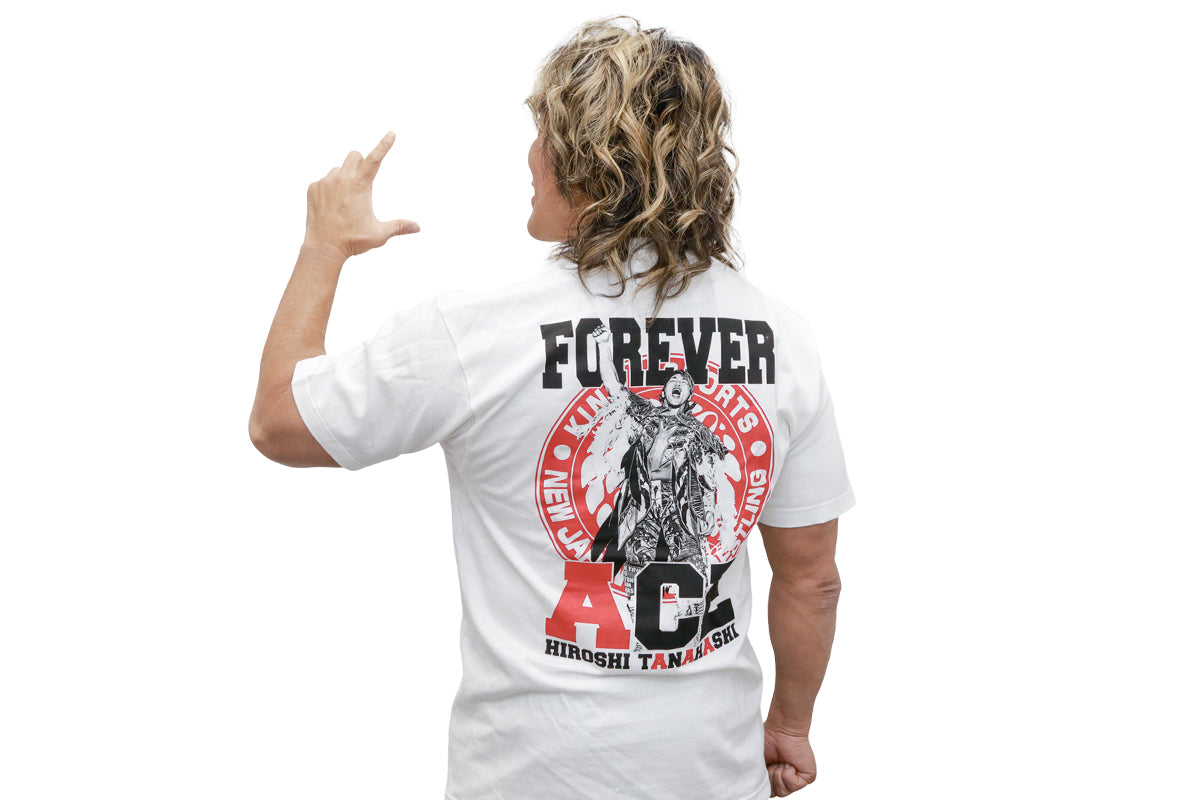 棚橋弘至「FOREVER ACE」Tシャツ（ホワイト）