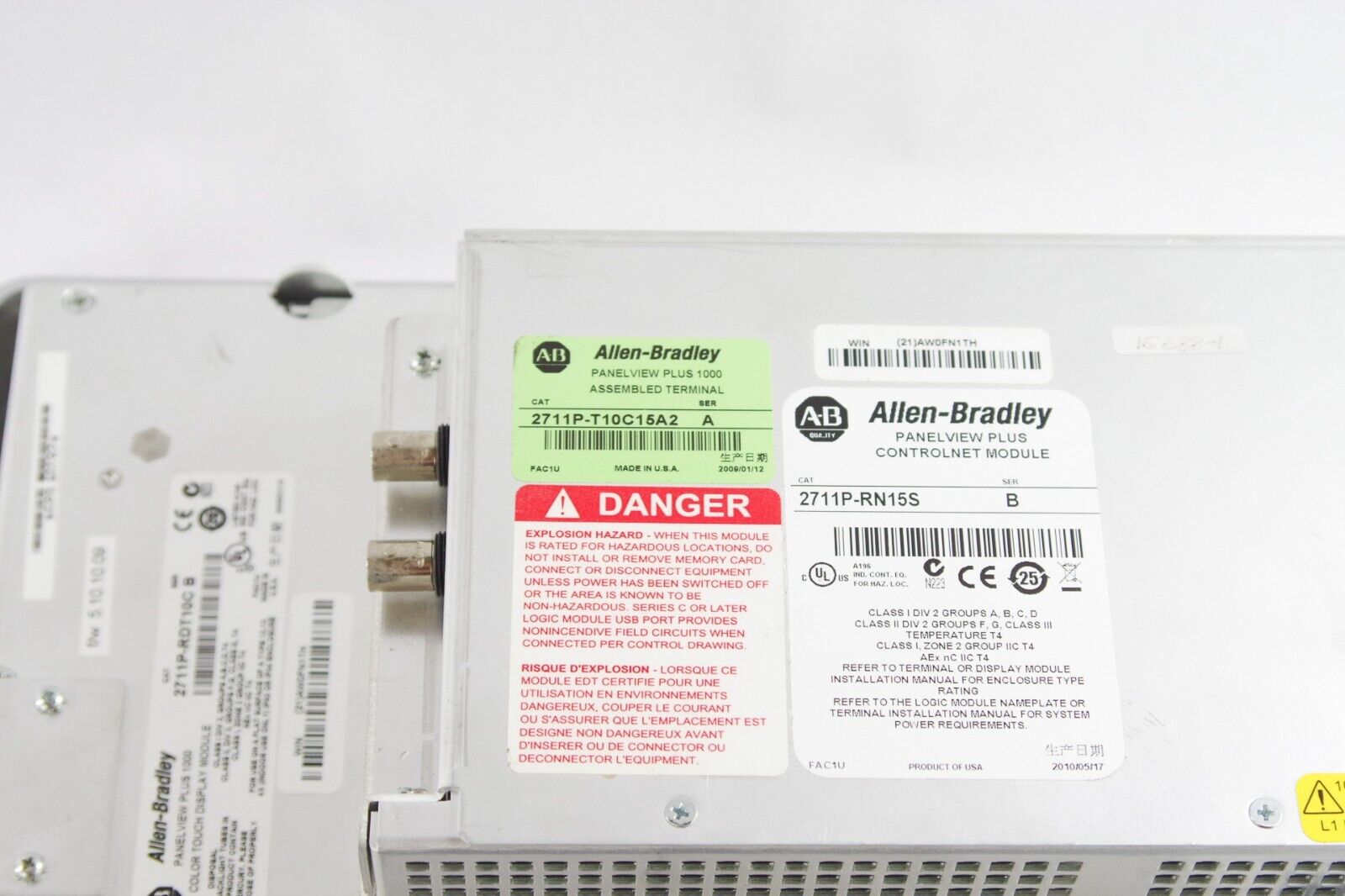 Allen Bradley 2711P-T10C15A2 Panelview Plus 1000 / 2711P-RP2A G +