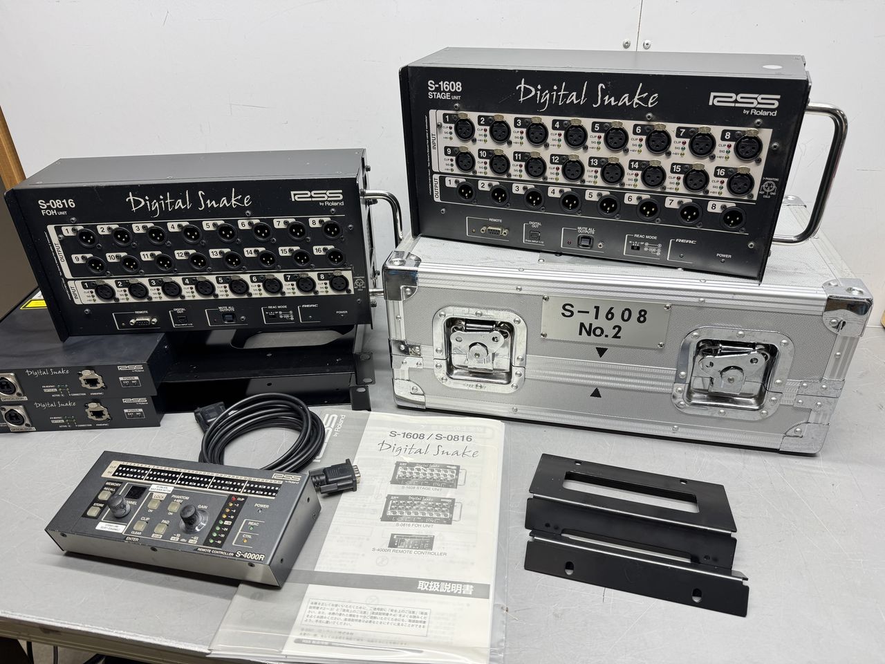 Roland S-1608 S-0816 S-OPT S-4000R Digital Snake 16ch RJ45&光伝送
