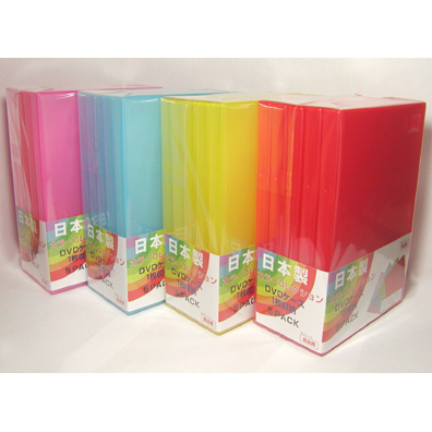MIJシリーズ(日本製) カラーコレクション DVDケース1枚収納
