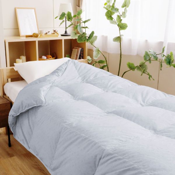 洗えるダウンケット】羽毛肌掛け布団 シングル セミダブル ダブル