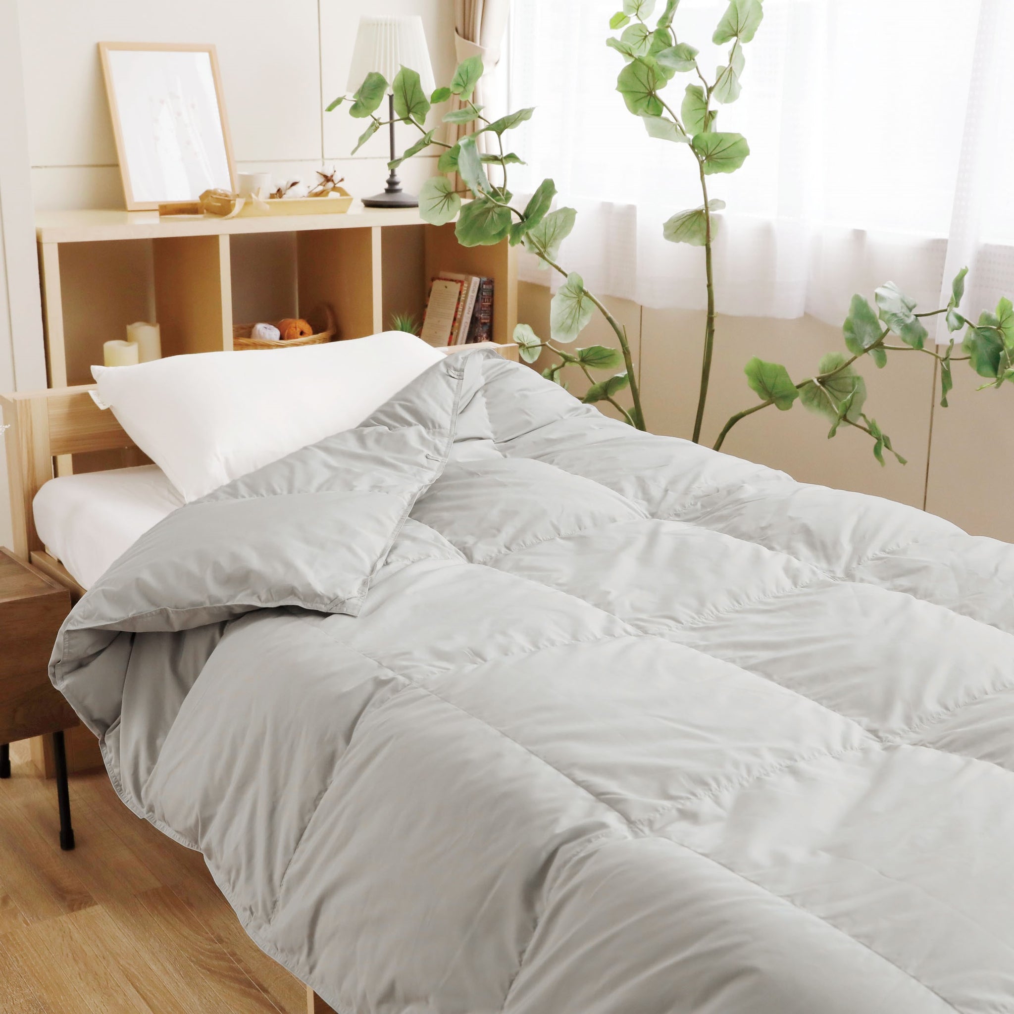 洗えるダウンケット】 羽毛肌掛け布団 シングル セミダブル ダブル