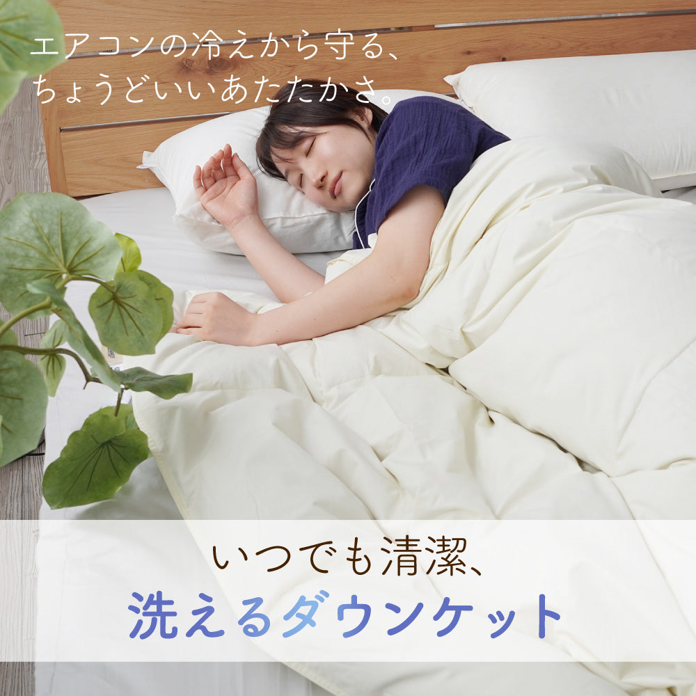 ロマンス小杉 羽毛肌掛けふとん シングル ダウン90％ 軽量生地 日本製