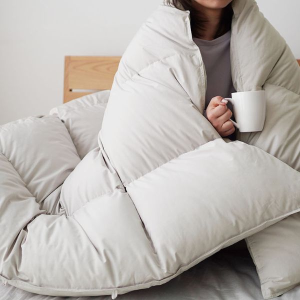 軽くて、洗える】羽毛布団 シングル ダブル セミダブル クイーン