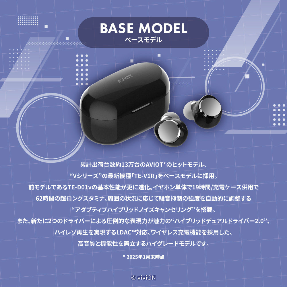 AVIOT TE-V1R-AGK｜あおぎり高校コラボ完全ワイヤレスイヤホン【公式】