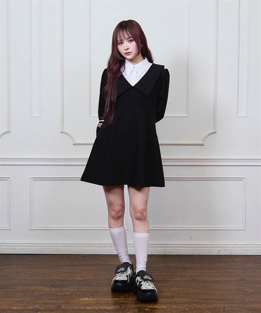 レイヤードクラシカルワンピース | axes femme online shop