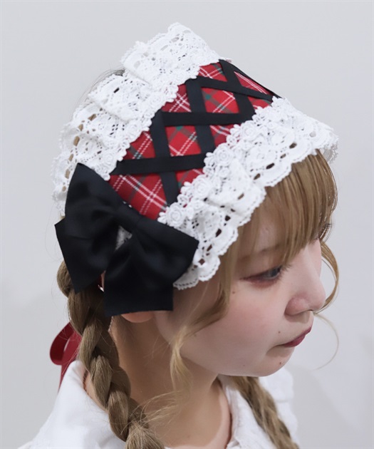 タータンチェックヘッドドレス | Chalmiere | axes femme onlineshop