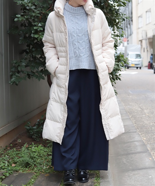 シェイプ切替ロングダウンコート | axes femme online shop