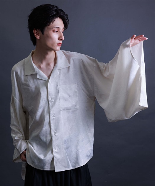 扇子JQ着物風長袖シャツ | AXES-X＆REZEN -outlet- | axes femme