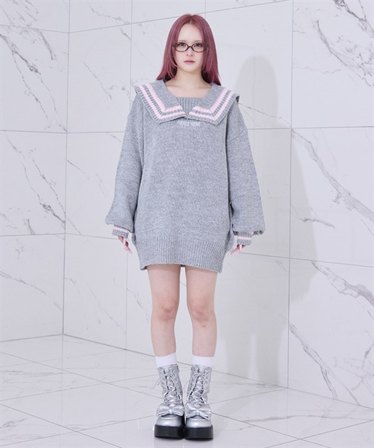 FBセーラーカラーニット | Fickle Bebe