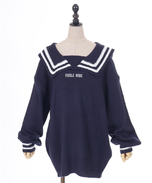FBセーラーカラーニット | Fickle Bebe