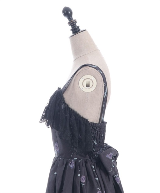 菊と狐柄ジャンパースカート | 大人衣料 | axes femme online shop