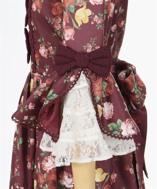 アンティークローズ柄ワンピ | kawaii | axes femme online shop