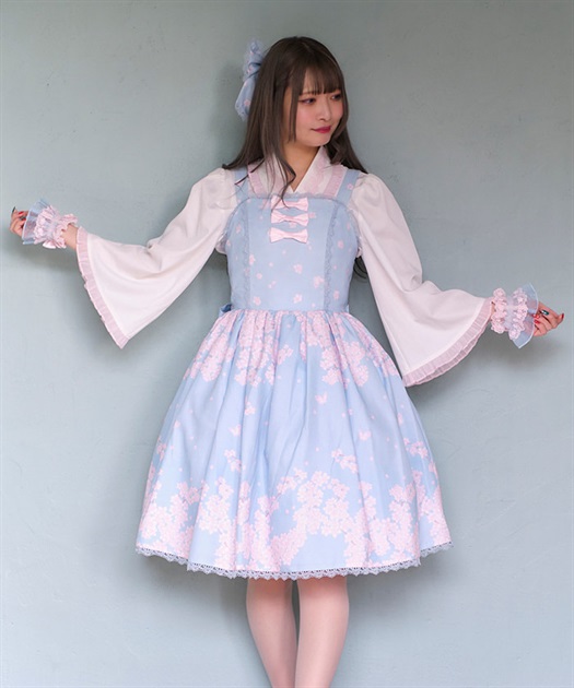 衿レース付き和風ブラウス | 大人衣料 | axes femme online shop