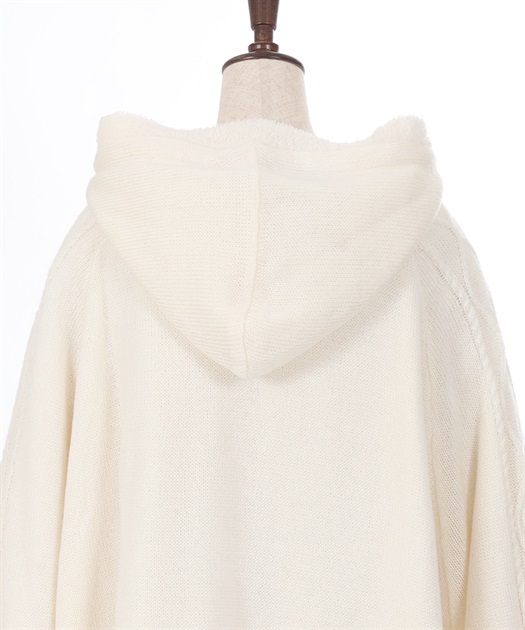 ビジュー裏ボアニットポンチョ | axes femme -outlet- | axes femme