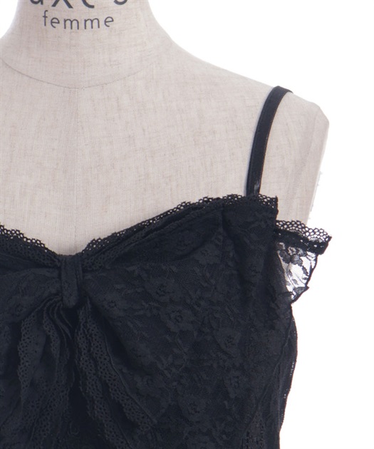 レーシービッグリボンキャミ 【会員限定価格】 | axes femme online shop