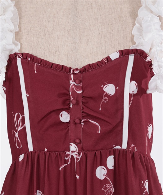 チェリー柄フリルリボンワンピース | axes femme -outlet- | axes