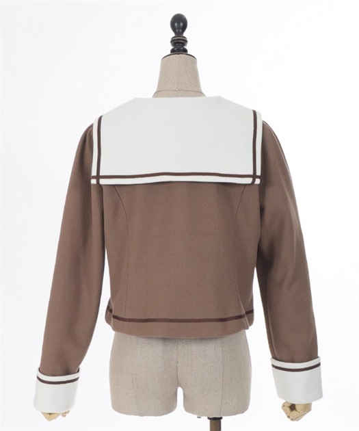 セーラーカラーショートコート | POETIQUE -outlet- | axes femme