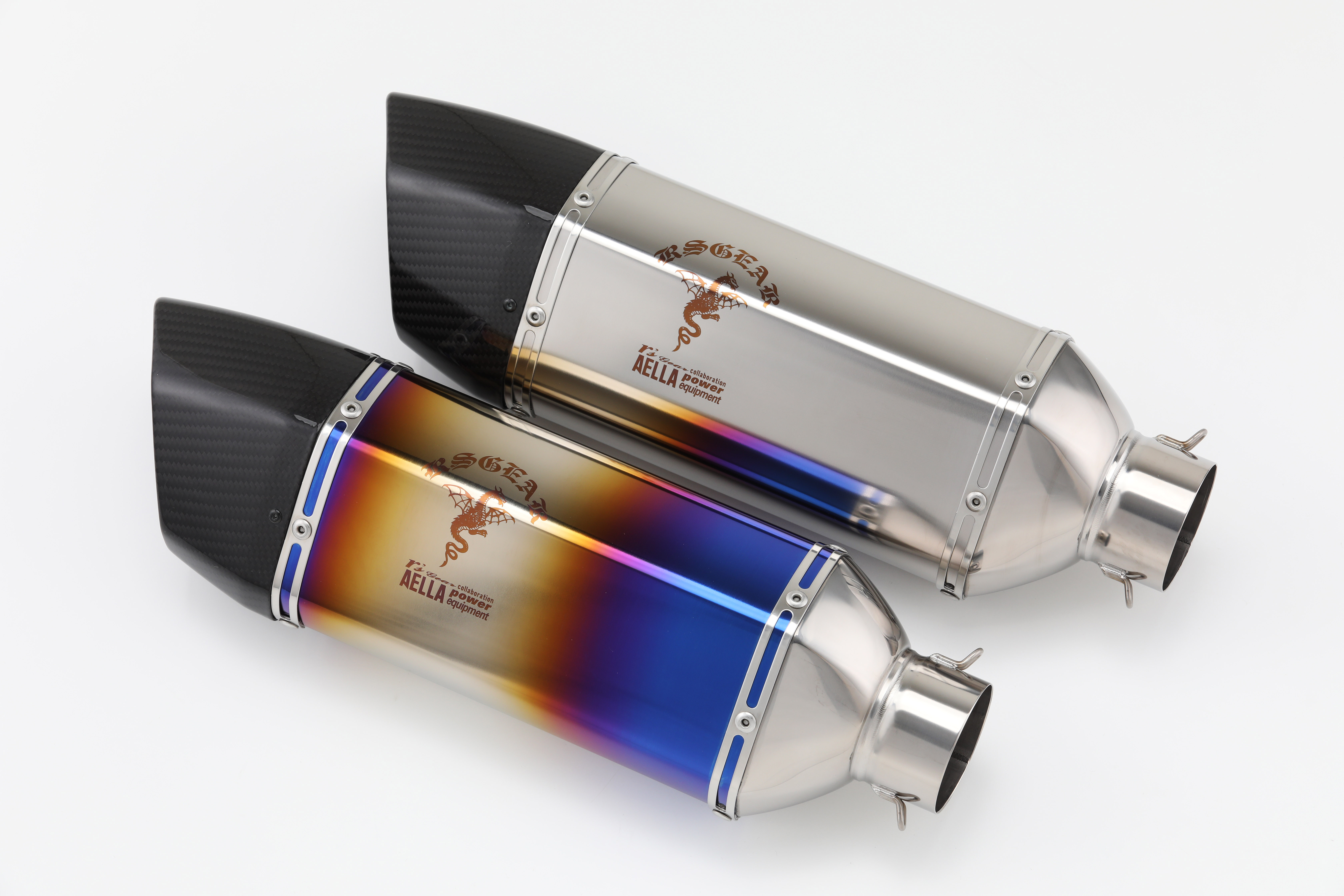 リアルスペックマフラー(Kawasaki Ninja ZX-25R)チタングラデーション