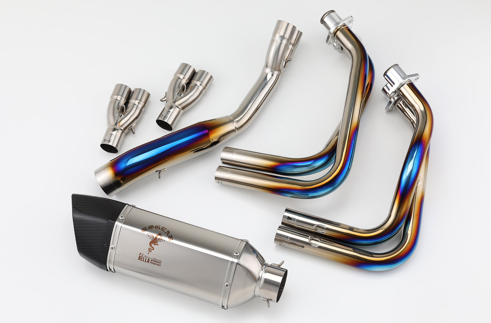 リアルスペックマフラー(Kawasaki Ninja ZX-25R)チタングラデーション