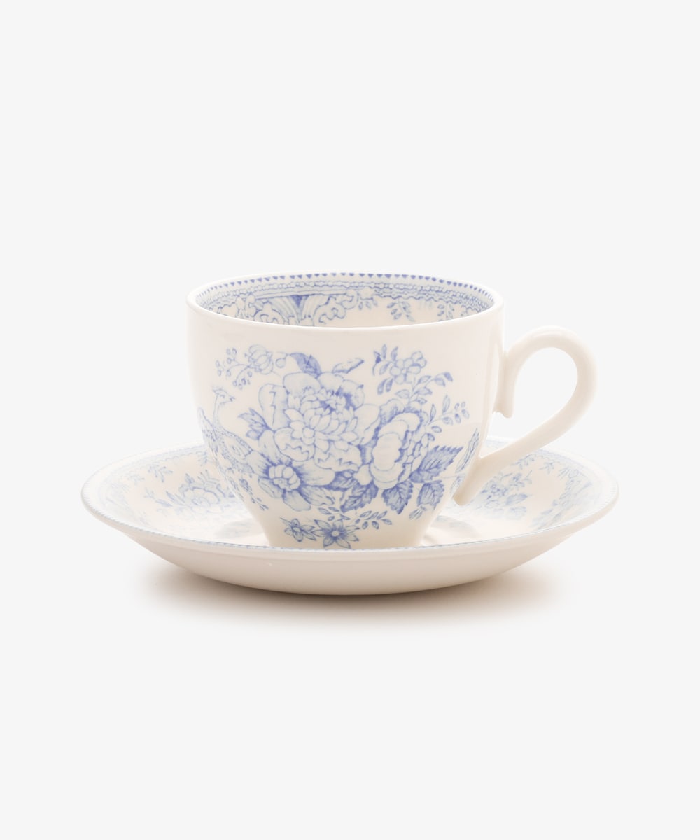 カップ&ソーサー/ブルーアジアティックフェザンツ/Burleigh