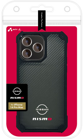 nismo iPhone12 Pro Max用 カーボン+レザー調 耐衝撃 背面ケース