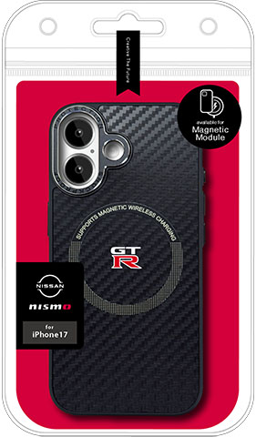 nismo iPhone14 Plus用 耐衝撃 ハイブリッド カーボン背面ケース