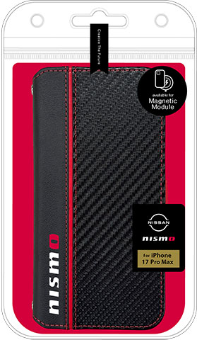 nismo iPhone17 Pro Max用 MagSafeアクセサリー対応 手帳型ケース