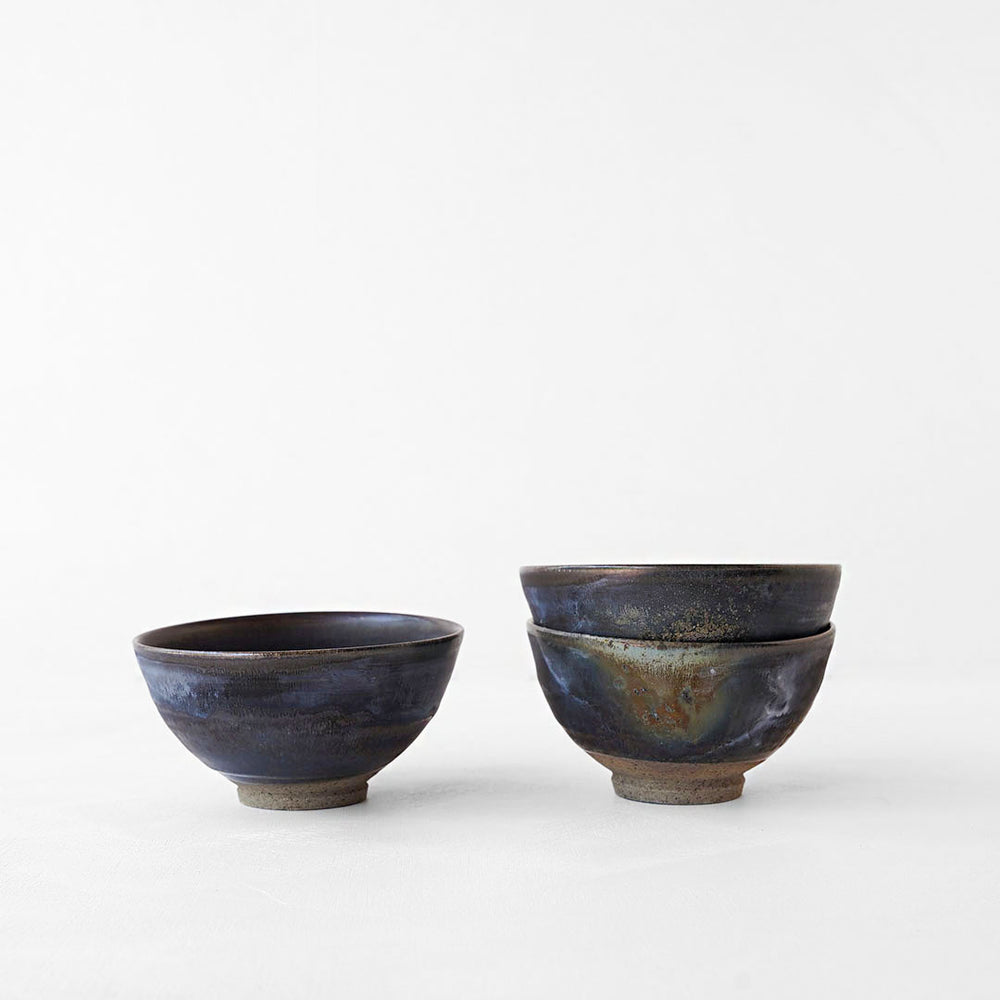 由起子窯 飯茶碗 黒唐津 – 雨晴/AMAHARE