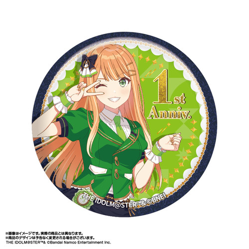 学園アイドルマスター グリッター缶バッジ 紫雲清夏 The 1st Milestone