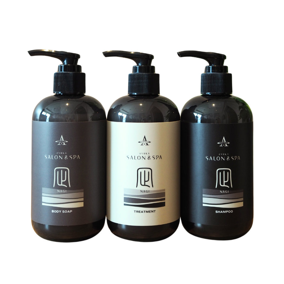 SALON＆SPA】凪 シャンプー/トリートメント/ボディーソープ 300ml 飛鳥