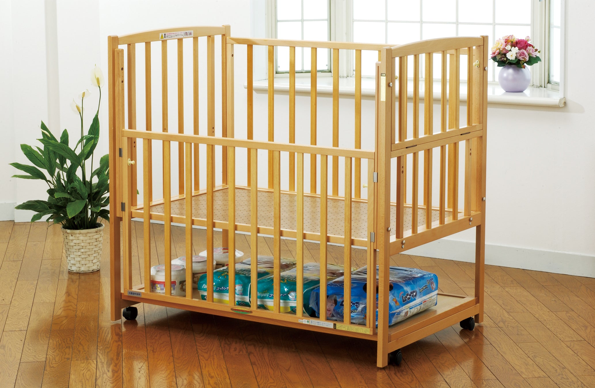 ハイタイプベッド ツーオープン ヤマサキ(Yamasaki) 標準サイズベビー