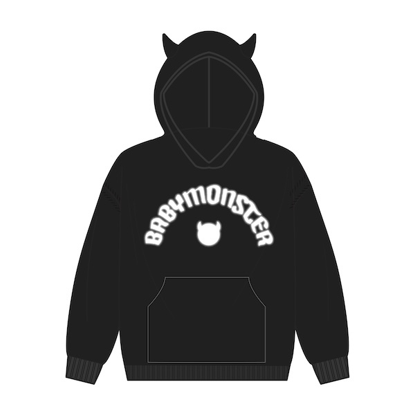 プルオーバーフーディー BLACK（M～XL） | BABYMONSTER ONLINE SHOP