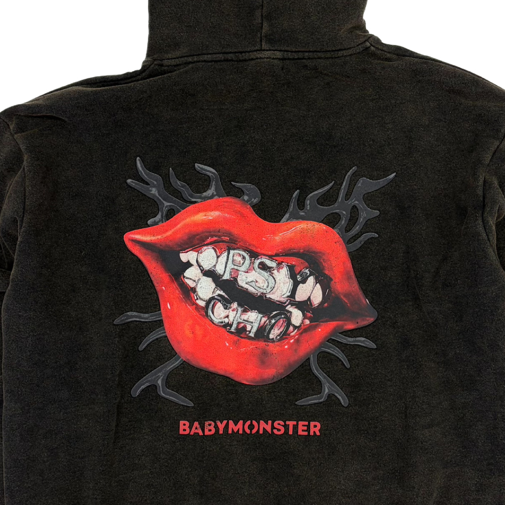 フーディー＜PSYCHO＞ BLACK | BABYMONSTER ONLINE SHOP