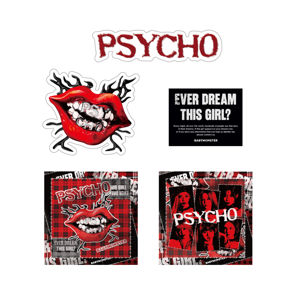 ステッカーセット＜PSYCHO＞ | BABYMONSTER ONLINE SHOP