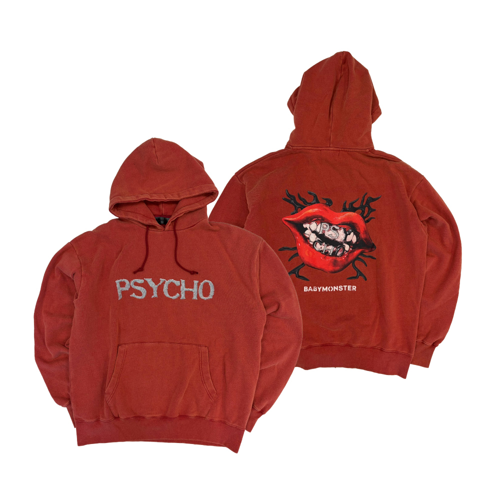 フーディー＜PSYCHO＞ RED | BABYMONSTER ONLINE SHOP