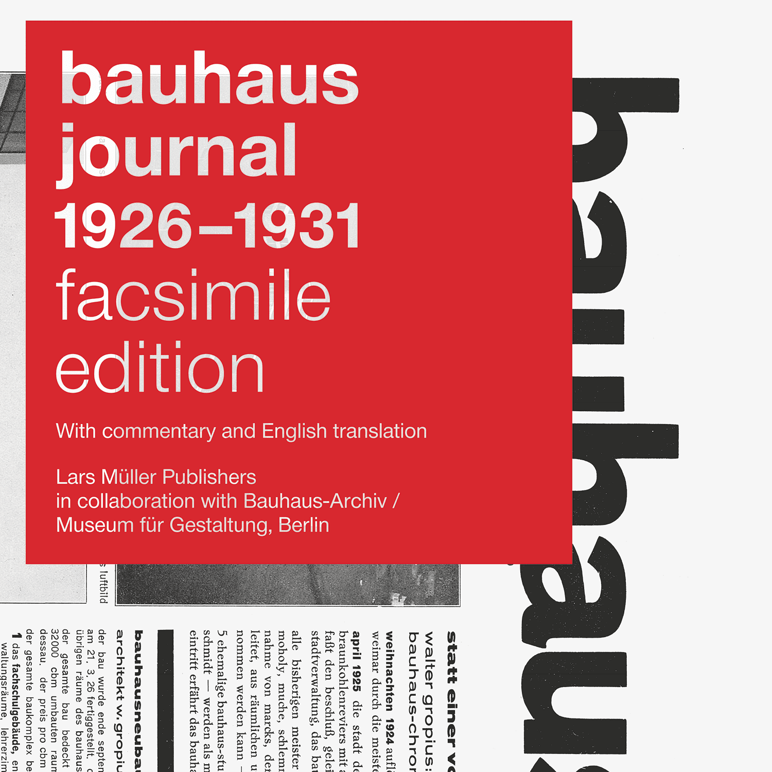 Bauhaus Journal 1926-1931 - バウハウス運動 – オリジナルデザインの