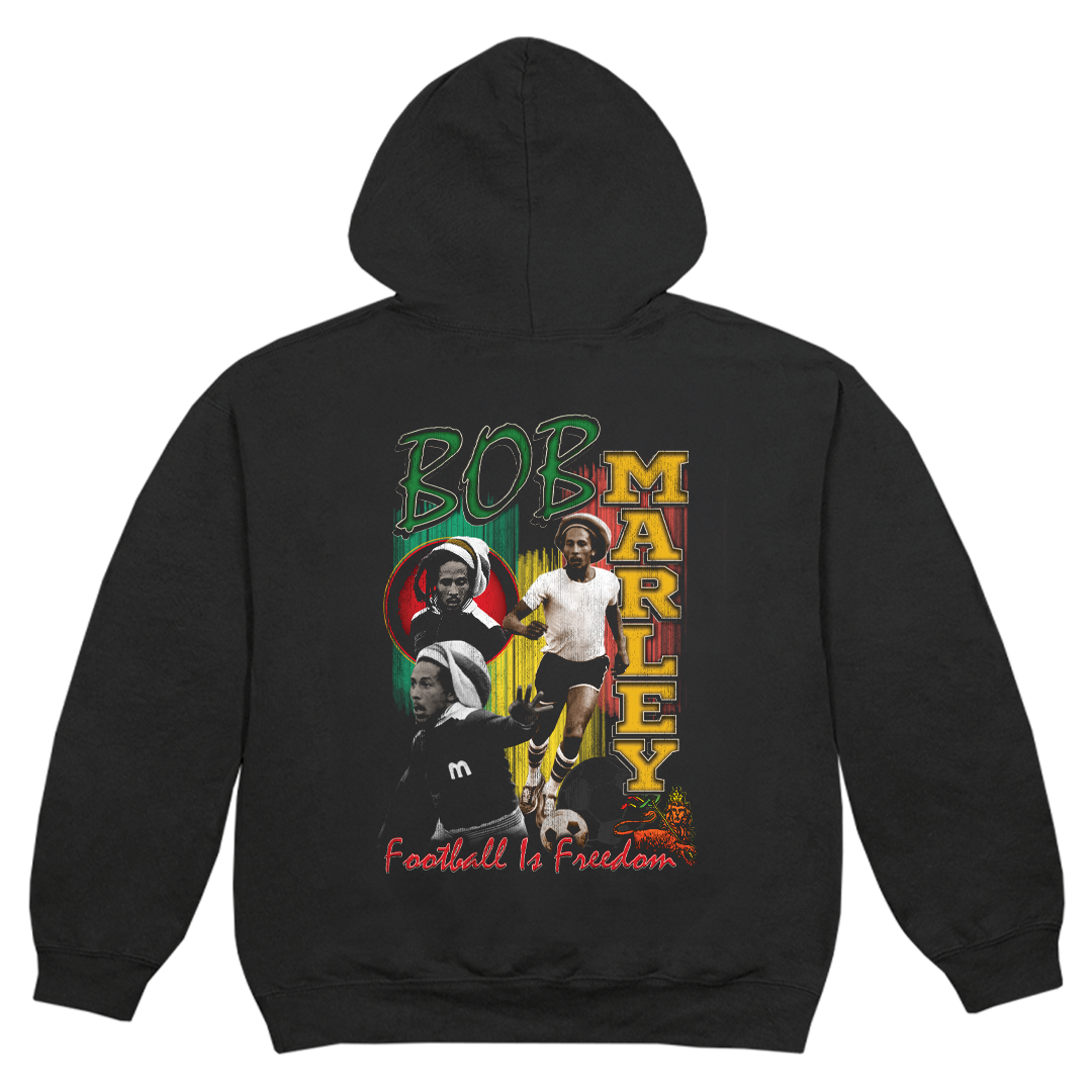 Redemption Washed Lion Black Pullover Hoodie - Bob Marley Official