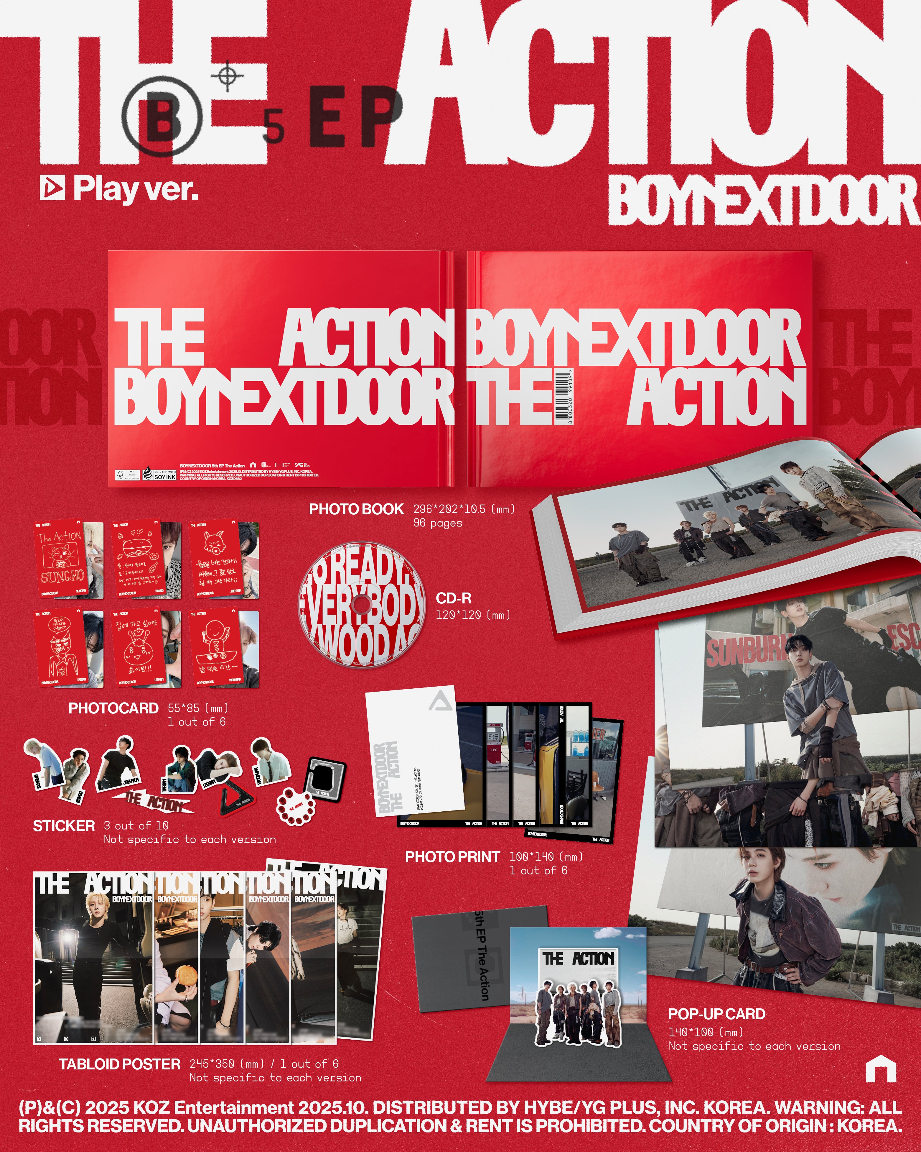 The Action (Play ver.) (SIGNED) - BOYNEXTDOOR OFFICIAL STORE