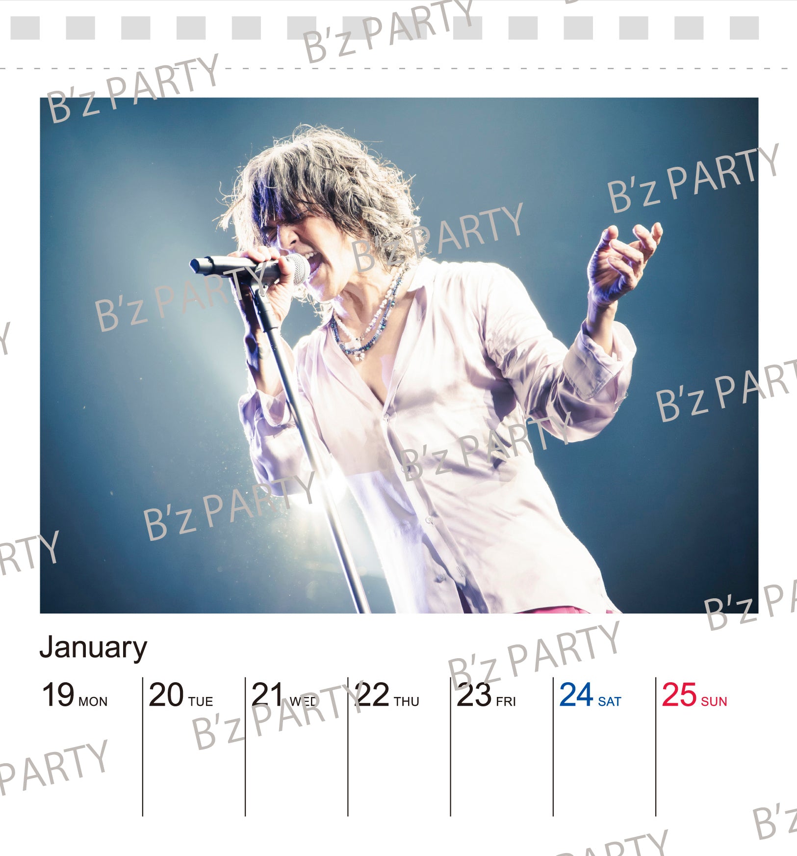 受注生産】B'zカレンダー2026（卓上・週めくり） – B'z PARTY ONLINE SHOP