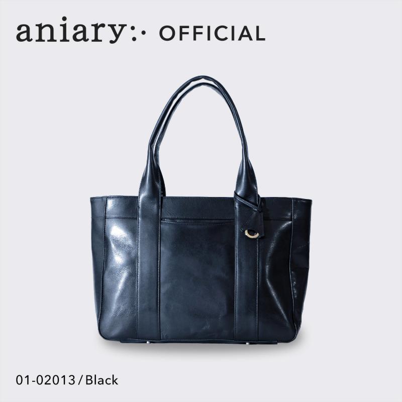 aniary|アニアリ】トートバッグ Antique Leather 01-02013 Black