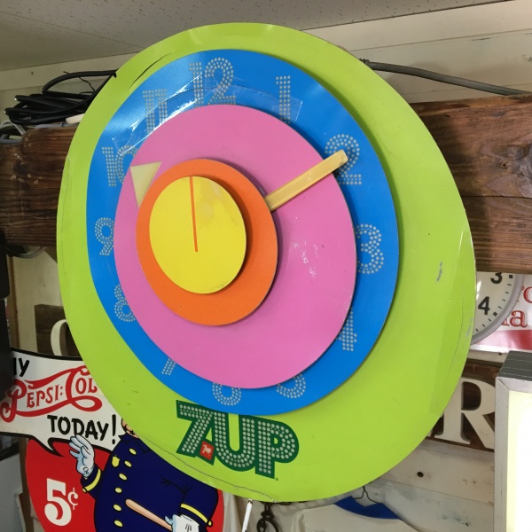 7up（セブン・アップ）ヴィンテージ・ライトアップ・クロック