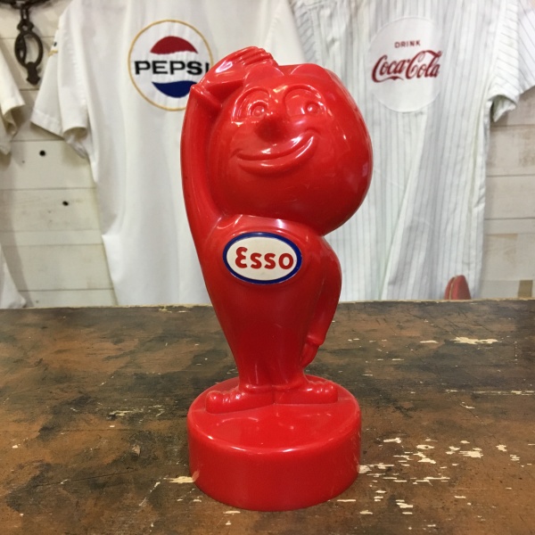 1950's ESSO エッソ オイルドロップ ビンテージ 貯金箱 赤色 USA